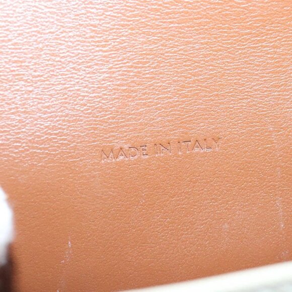 CELINE Triomphe Shoulder Pouch PVC White Auth 101049M - Picture 2 of 16